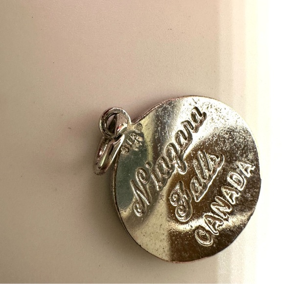 VINTAGE⚜️Sterling Silver Niagara Falls Charm Pendant - Picture 5 of 6